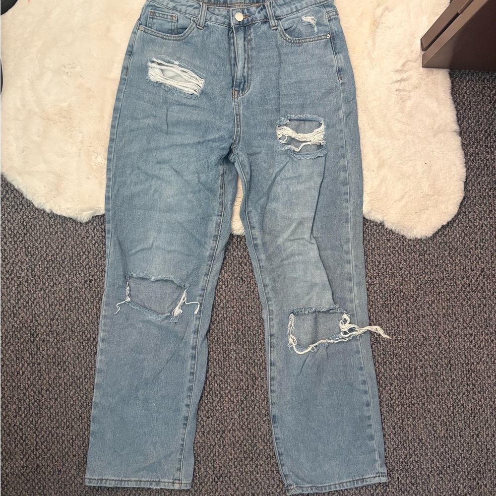SHEIN Distressed Blue Women's Jeans